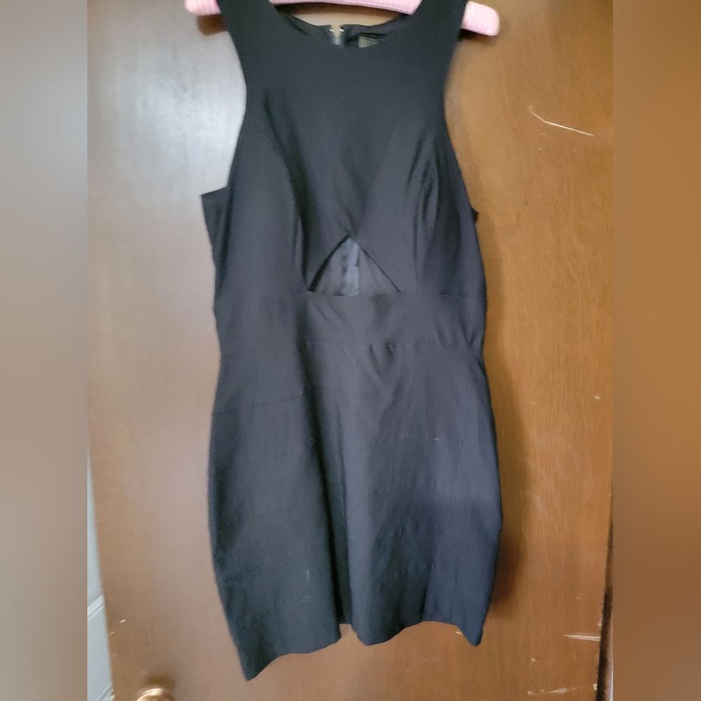 Black mini dress with cut out